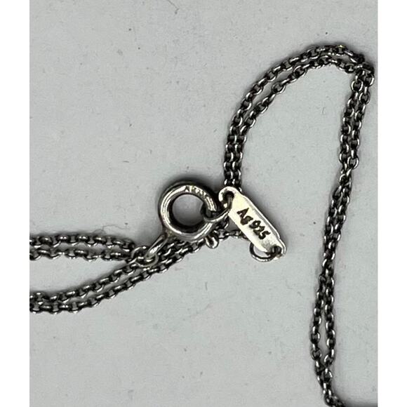 Tiffany & Co. Blue Enamel Mini Double Heart Tag Pendant Necklace Authenticated - Picture 7 of 10